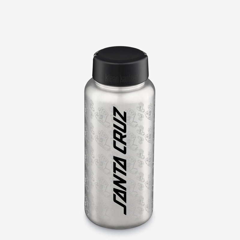 40oz water bottle with Sant Cruz graphic
