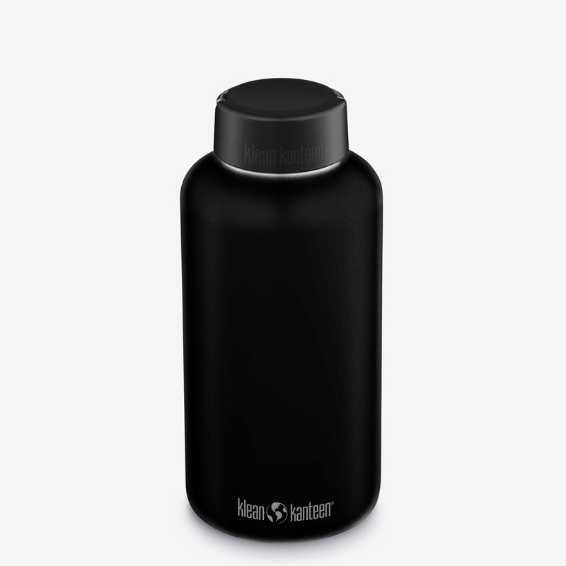 Wide Mouth Water Bottle 64oz - Black