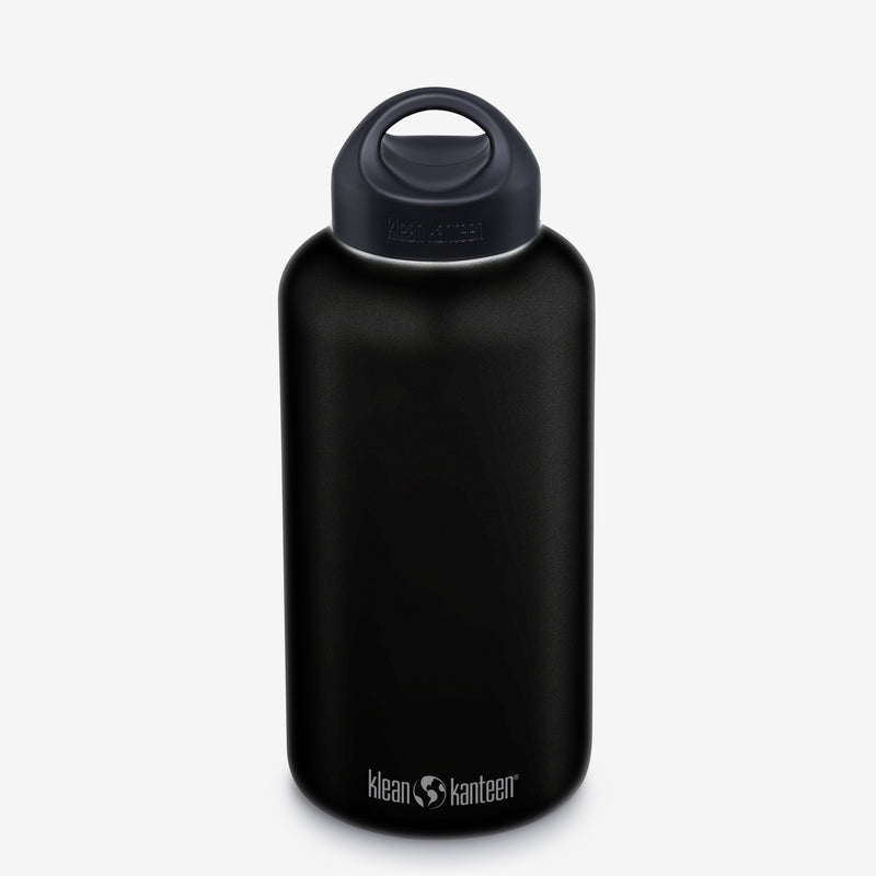 Wide Mouth Water Bottle 64oz - Black