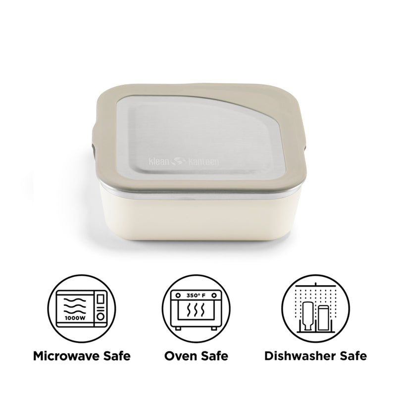 steel lunch box - microwave safe, oven safe, dishwasher safe