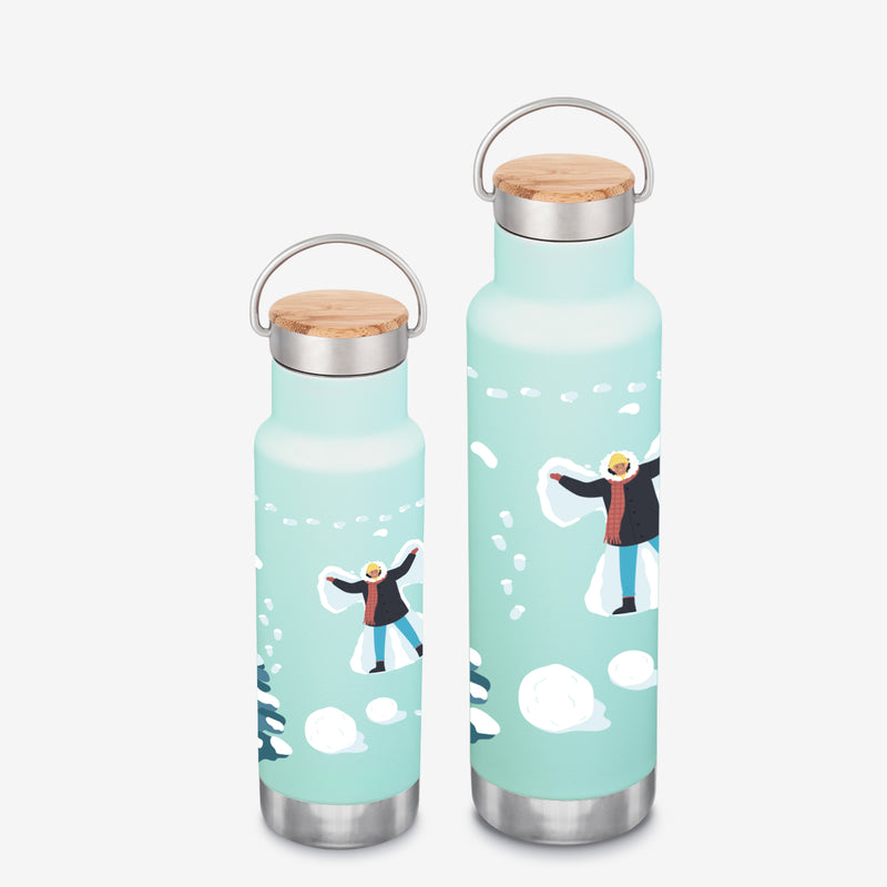 Insulated Water Bottles - Snow Graphic