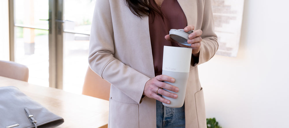 Office worker with Tumbler