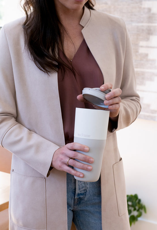 Office worker with Tumbler