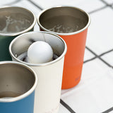 Steel pints cups with beer pong