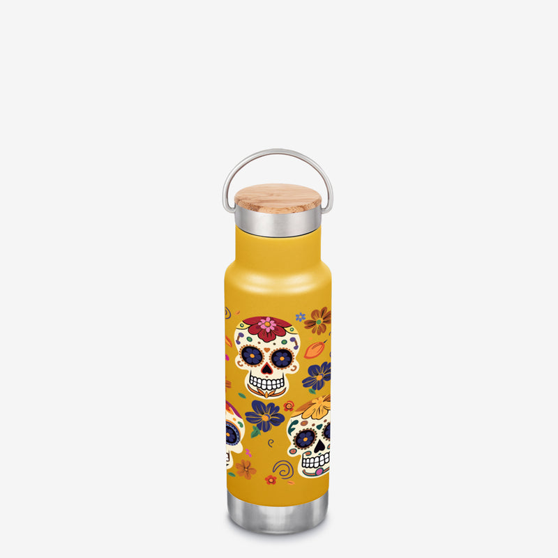 Water Bottle with Sugar Skull Calavera - 12oz