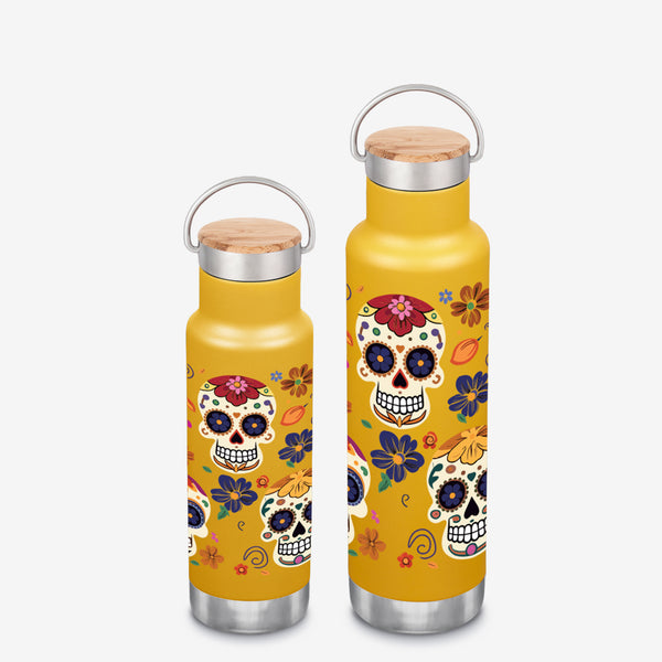 Halloween Water Bottles with Skulls