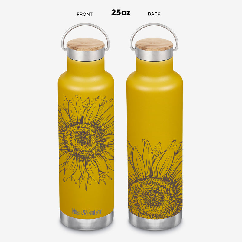 Sunflower Graphics Water Bottle - 25oz - Both Sides