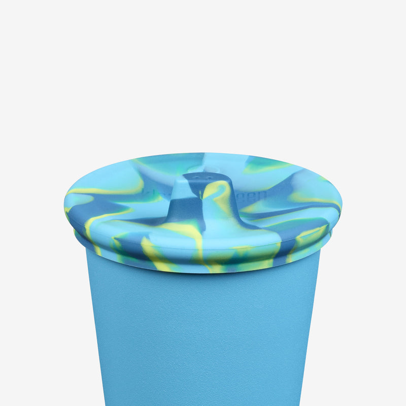 Kid's Cup with Sippy Lid - Blue Tie Dye