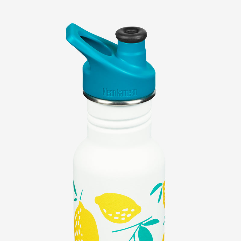 Klean Classic 18 oz Water Bottle - Lemons Design