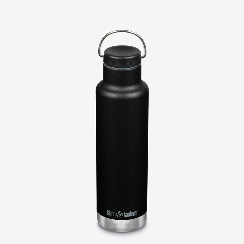 Insulated 20 oz Water Bottle - Black