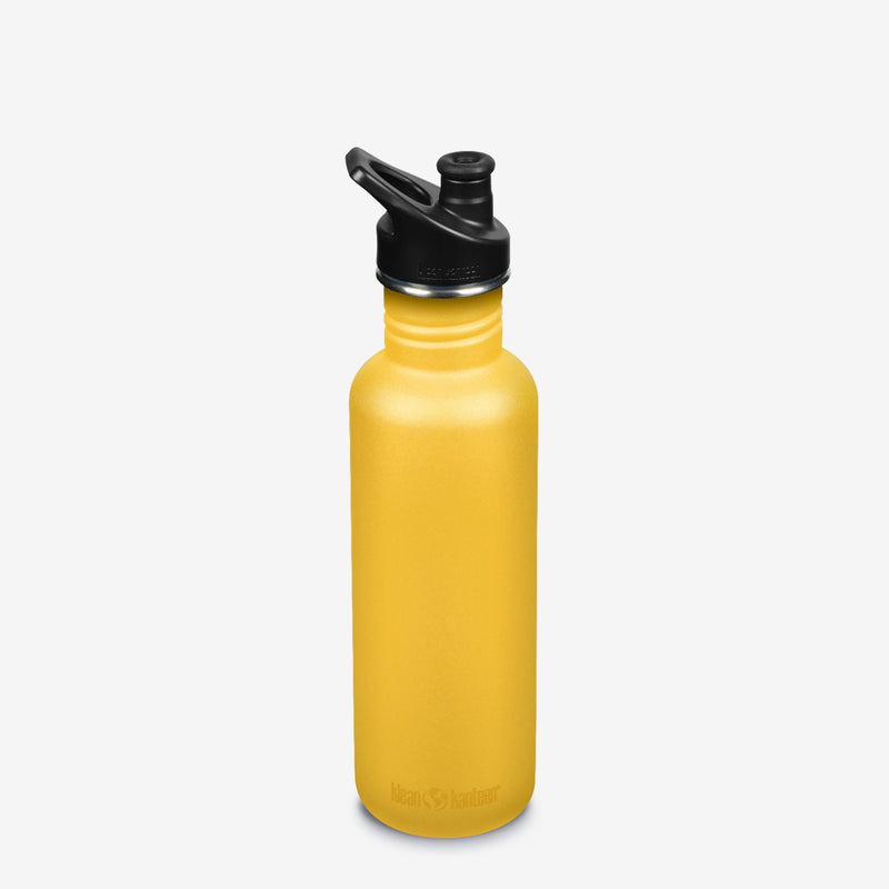 27oz Transparent Custom Water Bottle w/Flip Top Opening