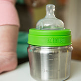 Stainless Steel Baby Bottle 5oz - Closeup