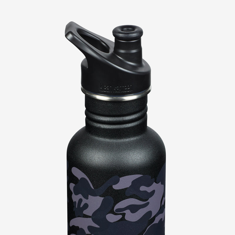 Klean Classic 27 oz Water Bottle - Black Camo Design