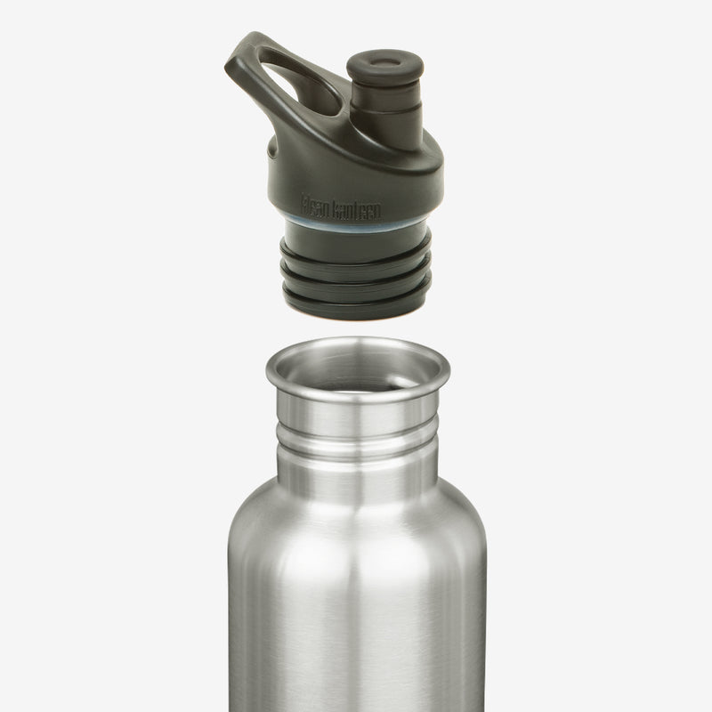 fl oz Stainless Steel Light Weight Water Bottle Loop Brushed Stainless