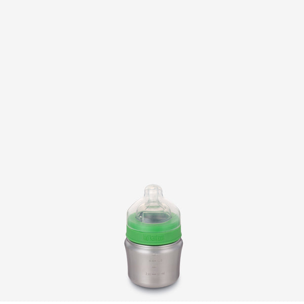 Klean Kanteen Kid Kanteen Wide Mouth Single Wall Stainless Steel Baby  Bottle with Dust Cover