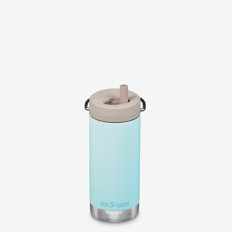 12 oz Insulated Water Bottle with Straw Lid - Light Blue