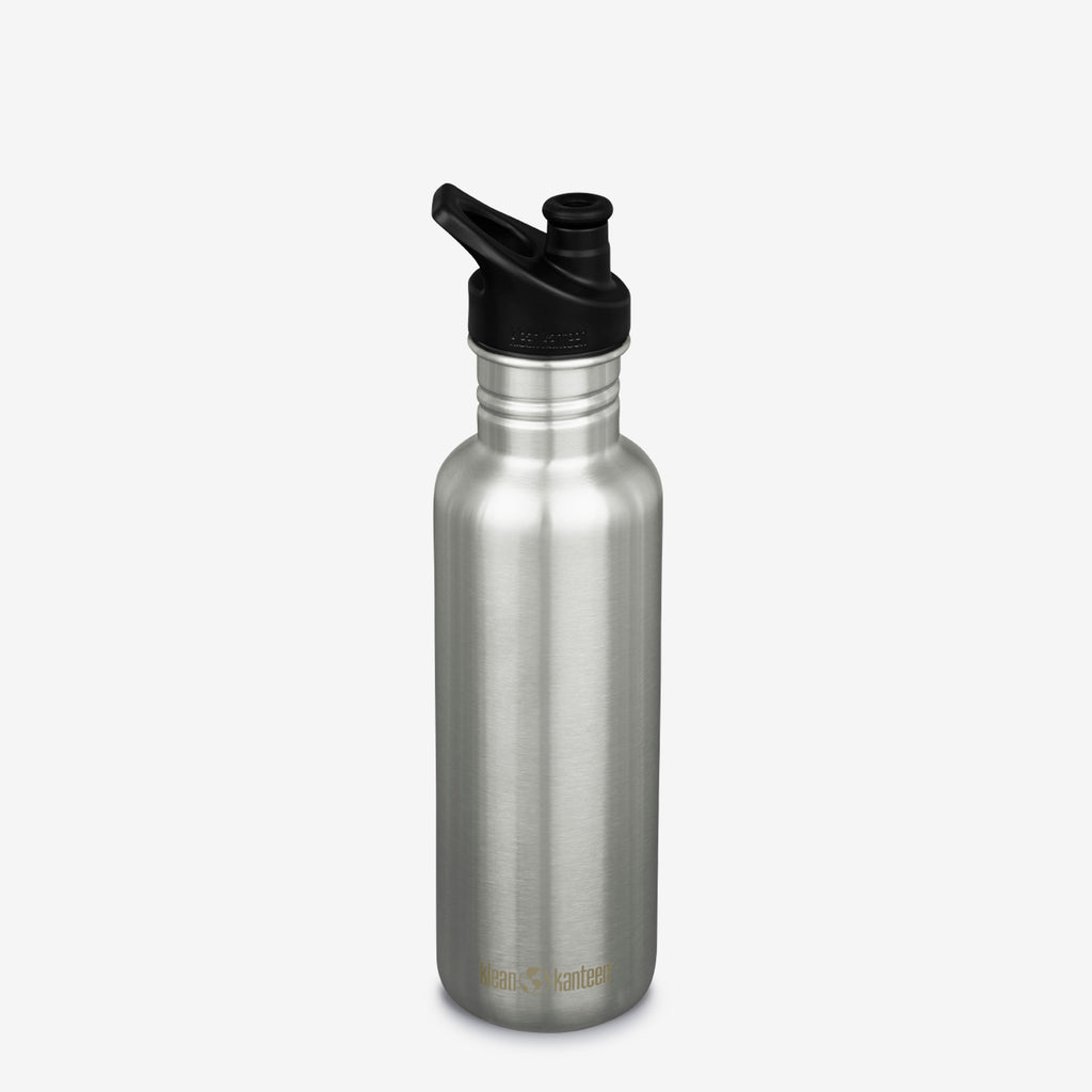 Klean Kanteen Classic Sport Bottle 27 Ounce, Brushed Stainless