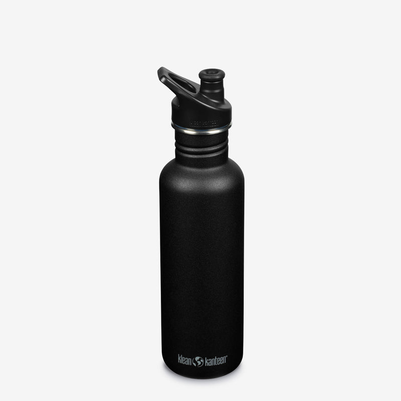 Klean Kanteen Classic Sport Bottle 27 Ounce, Black
