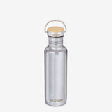 27 oz Plastic Free Bottle with Bamboo Cap - Mirror Finish