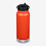 32 oz Water Bottle with Straw - Tiger Lily orange