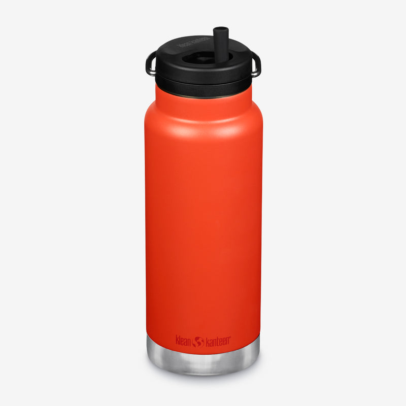 Insulated Water Bottle With Straw Lid & Spout Lid, - 32 oz - Vacuum  Insulated - Stainless Steel Reusable Water Bottle 