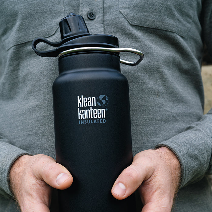 Klean Kanteen 32 oz. TKWide Insulated Bottle with Twist Cap - Black