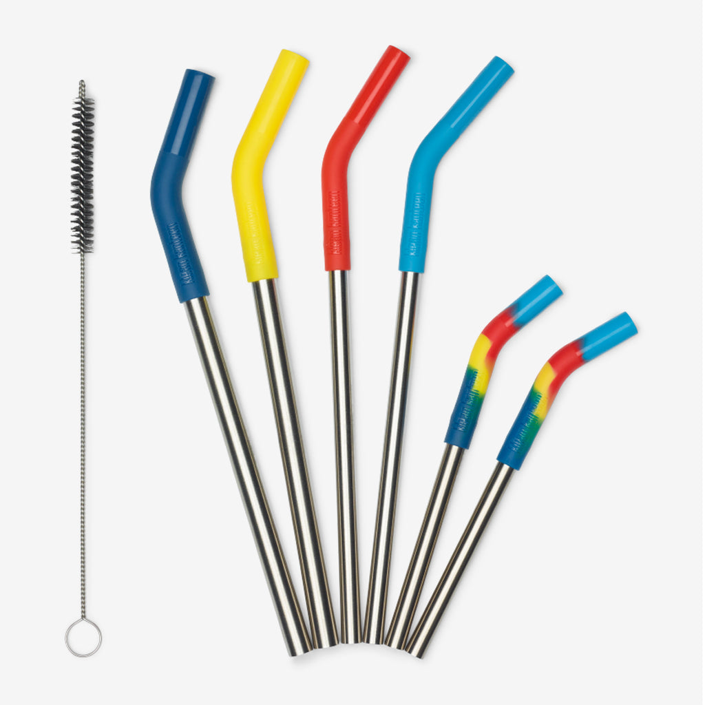 Recycled Stainless Steel Straw Set 6-Pack
