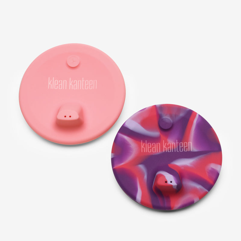 Klean Kanteen Kid Cup Sippy Lid - 2 Pack - Pink Tie Dye