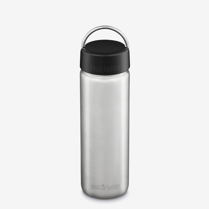 Klean Kanteen Brushed Stainless Steel Water Bottle with Sport Cap, 27 fl oz