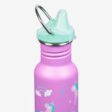 12 oz Kids' Sippy Water Bottle - Unicorns design close up