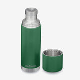 25 oz Insulated Thermos - Green - Cap Off