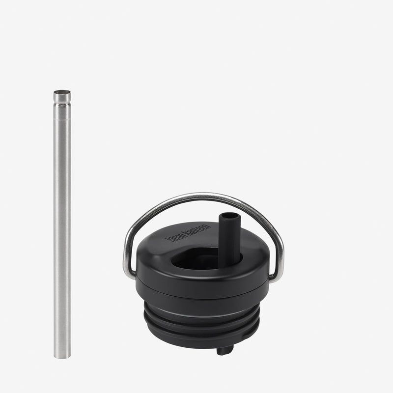 Spare Flip Lock Black Lid & Straw for Kids Water Bottles 12 Pieces