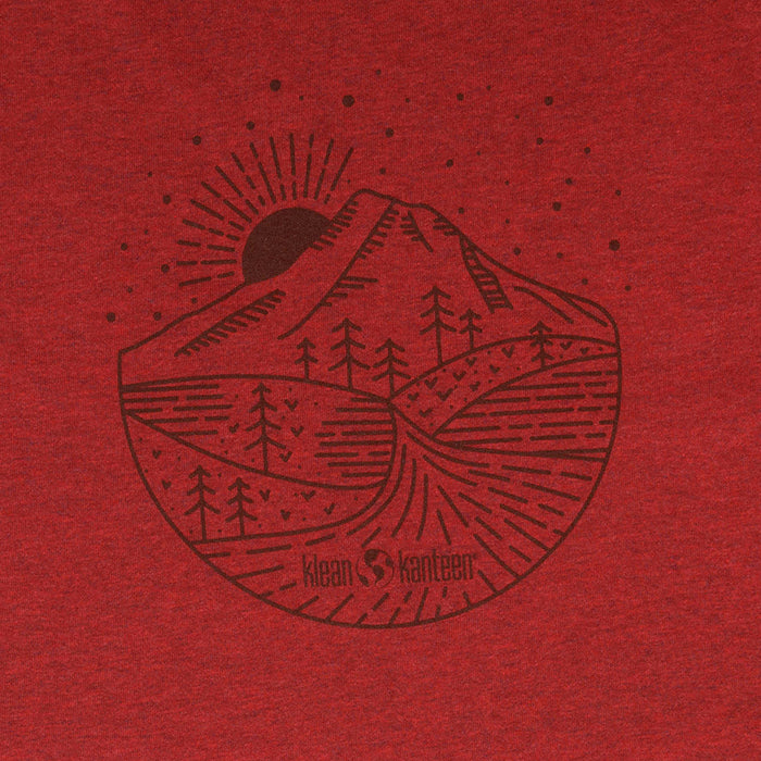 Klean Mountain Scape Graphic on T-Shirt